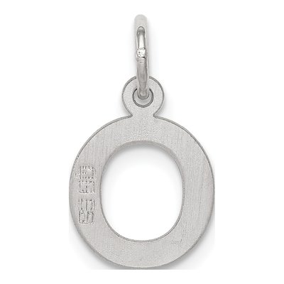 Sterling Silver Block Letter O Charm – view 4