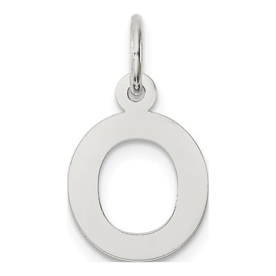 Sterling Silver Block Letter O Charm