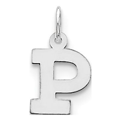 Sterling Silver Letter P Charm
