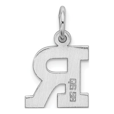 Sterling Silver Letter R Charm – view 4