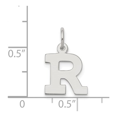 Sterling Silver Letter R Charm – view 5