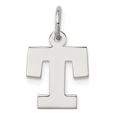 Sterling Silver Letter T Charm