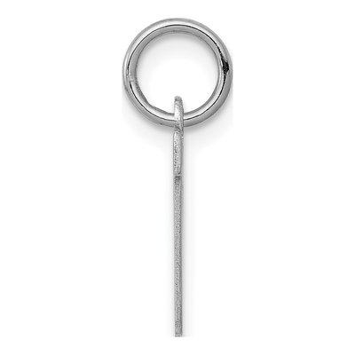 Sterling Silver Block Letter V Charm – view 2