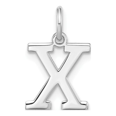 Sterling Silver Letter X Charm