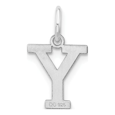 Sterling Silver Block Letter Y Charm – view 3