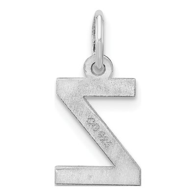 Sterling Silver Letter Z Charm – view 3