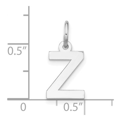 Sterling Silver Letter Z Charm – view 4