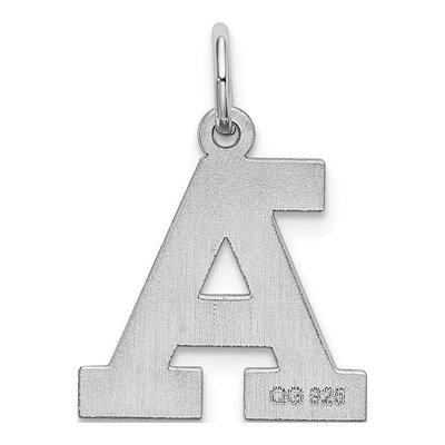 Sterling Silver Letter A Charm – view 4