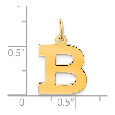 Gold-Plated Sterling Silver Letter B Charm – view 4