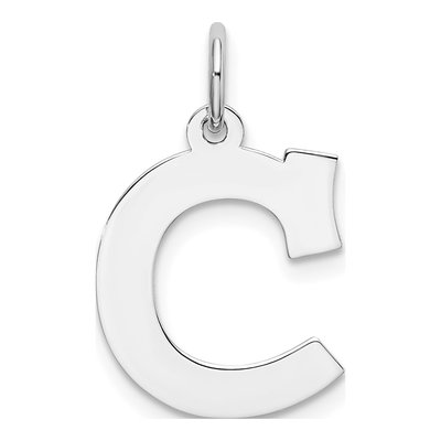 Sterling Silver Letter C Charm