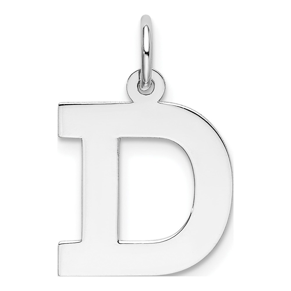 Sterling Silver Letter D Initial Charm