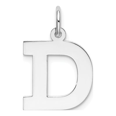 Sterling Silver Letter D Charm