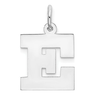 Sterling Silver Letter E Pendant
