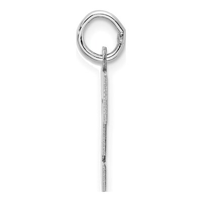 Sterling Silver Block Letter F Charm – view 3