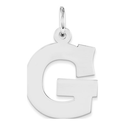Sterling Silver Letter G Pendant