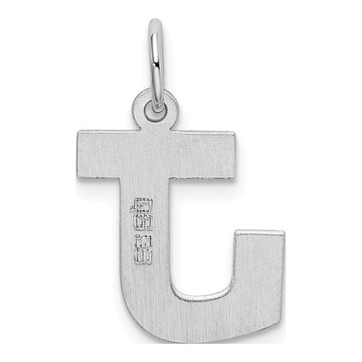 Sterling Silver Letter J Charm – view 4