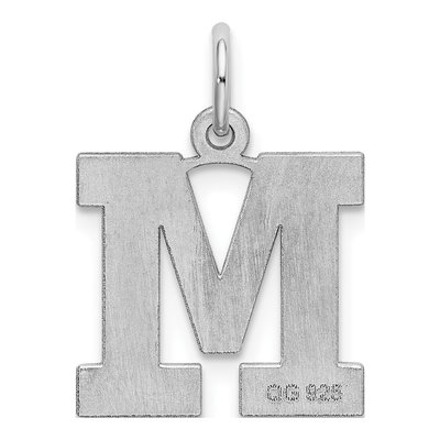 Sterling Silver Block Letter M Charm – view 4