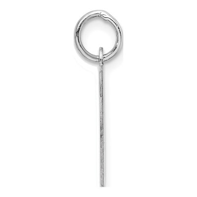 Sterling Silver Letter N Pendant – view 3