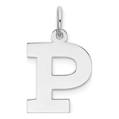 Sterling Silver Letter P Charm