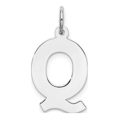 Sterling Silver Letter Q Charm