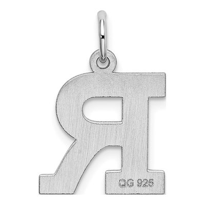 Sterling Silver Block Letter R Charm – view 4