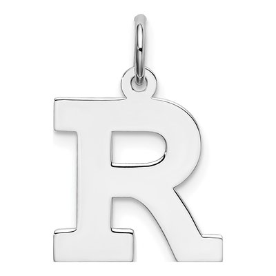 Sterling Silver Block Letter R Charm