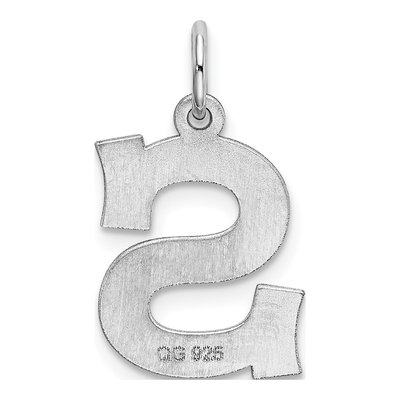 Sterling Silver Letter S Charm – view 4