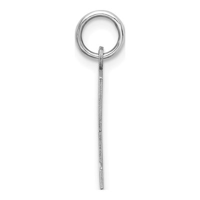 Sterling Silver Letter T Pendant – view 3