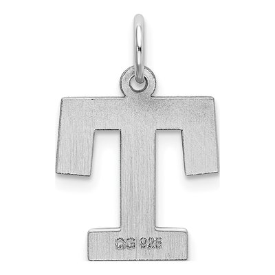 Sterling Silver Letter T Pendant – view 4