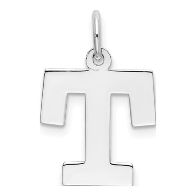 Sterling Silver Letter T Pendant