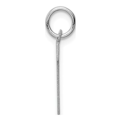 Sterling Silver Block Letter V Charm – view 3