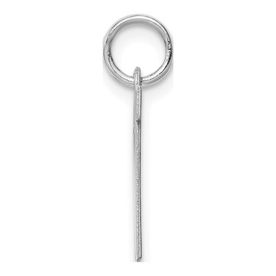 Sterling Silver Block Letter W Charm – view 3