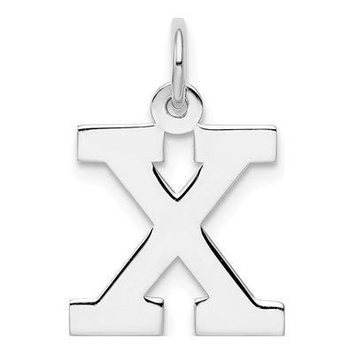 Sterling Silver Letter X Charm