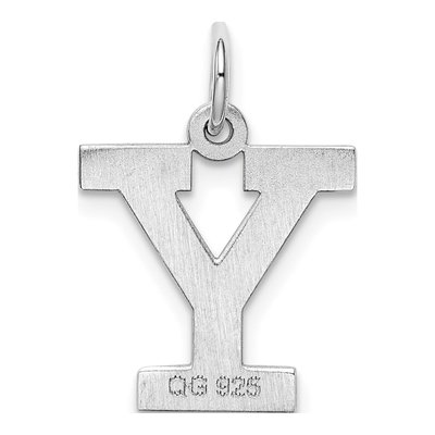 Sterling Silver Letter Y Charm – view 4