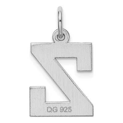 Sterling Silver Letter Z Charm – view 4