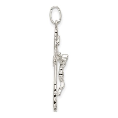 Sterling Silver INRI Crucifix Pendant – view 3