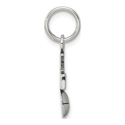 Sterling Silver Antique 'i Love Basketball' Charm – view 3