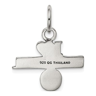 Sterling Silver Antique 'i Love Basketball' Charm – view 5