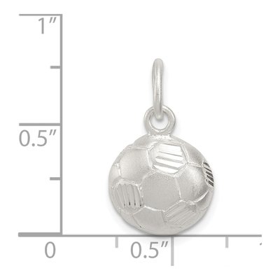 Sterling Silver Soccer Ball Pendant – view 4