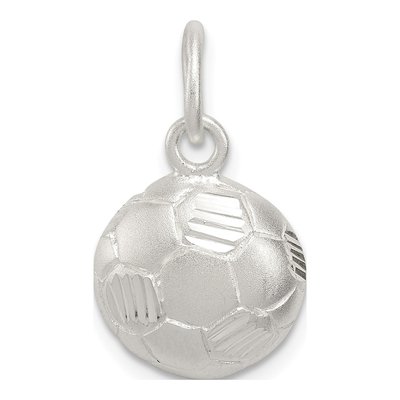 Sterling Silver Soccer Ball Pendant