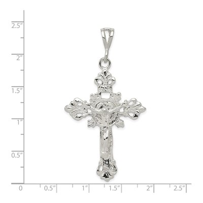 Sterling Silver INRI Crucifix Pendant – view 4