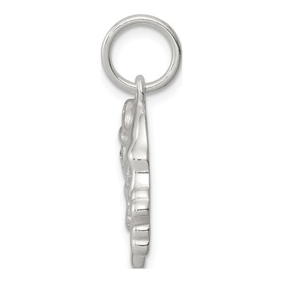Sterling Silver CZ Skull Pendant – view 3