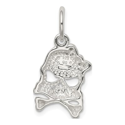 Sterling Silver CZ Skull Pendant – view 5