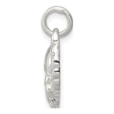 Sterling Silver CZ Skull Charm – view 2