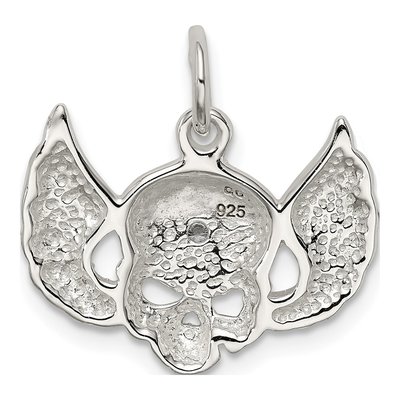 Sterling Silver CZ Skull Charm – view 4
