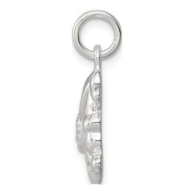 Sterling Silver CZ Skull Pendant – view 2