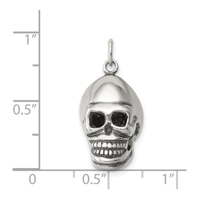 Sterling Silver Skull Pendant – view 4