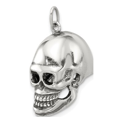 Sterling Silver Skull Pendant – view 6