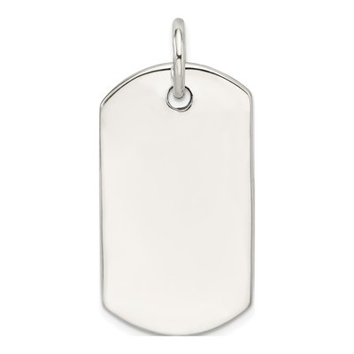 Sterling Silver Dog Tag Pendant – view 5