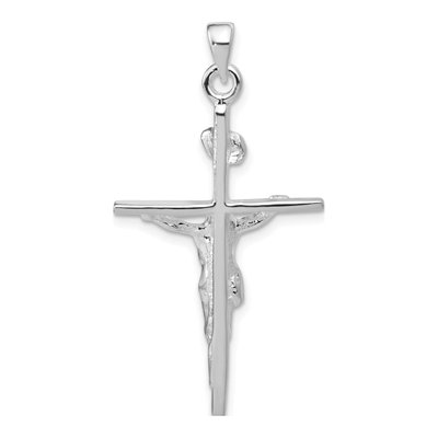 Sterling Silver INRI Crucifix Pendant – view 5